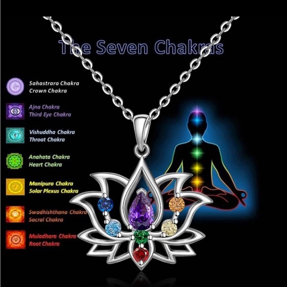 Chakra Necklace With Adjustable Cord - 7 Chakra Stone Healing Spiritual Healing - Picture 4 of 4